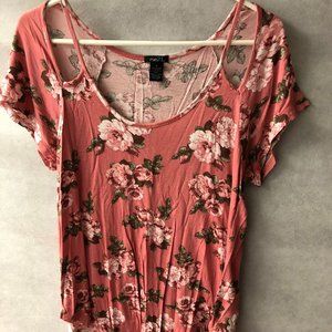 Pink Floral Shirt